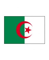 Pavillon Algérie en étamine de 30x45 cm