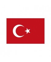 Pavillon Turquie en étamine de 30x45 cm