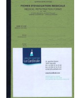 Bloc de 20 Fiches médicales Evacuation médicale /Medical Report Forms