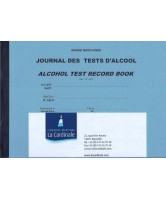 Enregistrement des tests alcool / Alcohol Test Record Book