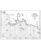 Carte Ancienne - 6e carte particulière des Costes de Bretagne (baye d'Hodierne - Isle de Groa) (1693)