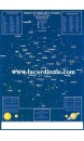 Poster Carte des Etoiles - Map of Bright Stars