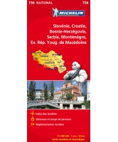 Carte Michelin Slovénie Croatie