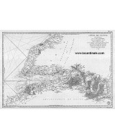 Carte ancienne - Côtes de France : département de la Seine inférieure, depuis Fécamp jusqu'à Dives (1792)