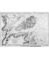 Carte ancienne - Plan de l'ile de Bréhat et de ses environs (1838)