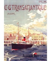 Carnet Affiche Transatlantique Alger