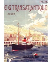 Carnet Affiche Transatlantique Alger Carnet Affiche Transatlantique Alger