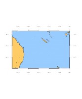 Mers de Tasman et du Corail, de l'Australie à la Nouvelle-Zélande et  aux îles Fidji