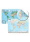 Carte du monde : politique et physique - 1/21 500 000