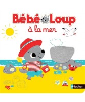 Bébé loup à la mer