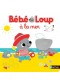 Bébé loup à la mer