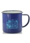 Mug vintage en métal vagues