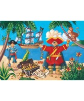 Puzzle le pirate et son trésor