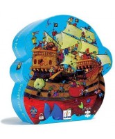 Puzzle bateau de pirate barberousse