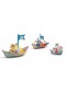 Origami bateaux sur l'eau