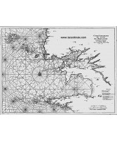 Carte ancienne - 5e carte particulière des Costes de Bretagne contenant les environs de la Rade de Brest (1693)