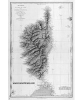 Carte ancienne - Carte générale de l'ile de Corse (1831)