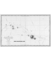 Carte ancienne - Carte des îles de la Société (1823)