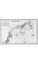 Carte ancienne - Côtes de France : département du Var, Golfe de la Napoule et le Gourjean Golfe de Jouan, Iles de Lérins (1792)