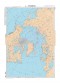 Carte polaire Nord en projection stéréographique. Déclinaison  magnétique 1995