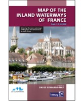 Map of the inland waterways of France